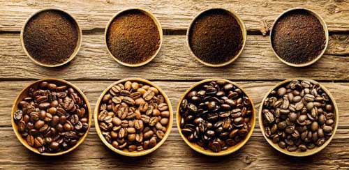 قهوه حامد - انواع پودر قهوه یا قهوه آسیاب شده
